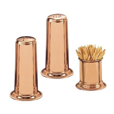 OLD DUTCH INTERNATIONAL Old Dutch International 937 4 in. H. Solid Copper Salt & Pepper Set with 2 in. Toothpick Holder 937